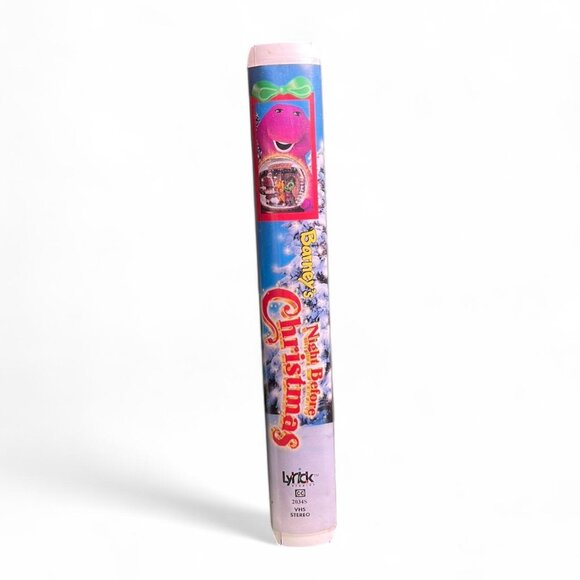 Vintage Barney’s Night Before Christmas VHS Tape 1999 Clamshell 🎄 - Picture 2 of 6